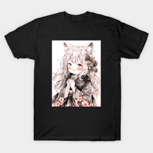Cute Japanese Anime Girl T-Shirt